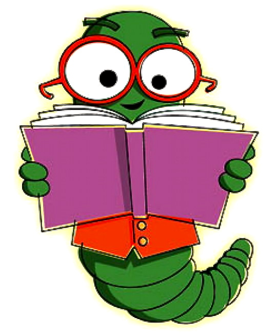clipart bookworm with glasses - photo #33